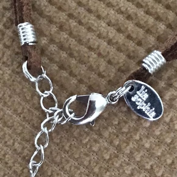 Lia Sophia Earthy Necklace with Suede Foundation Vintage - Picture 4 of 15